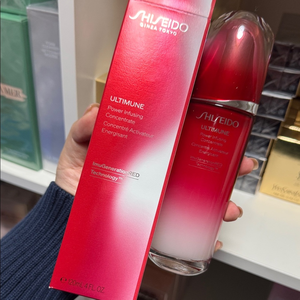 Shiseido Ultimune Power Infusing Concentrate in Red and White